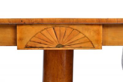19th Century Biedermeier Period Drop Leaf Walnut Table