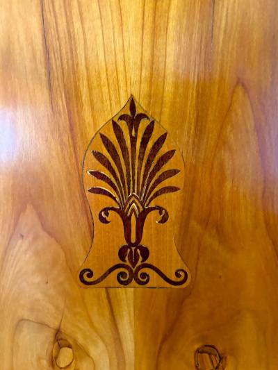 19th Century Biedermeier Prague Cabinet Marquetry Works Cherry CZ ca 1825