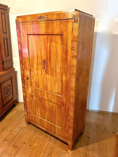 19th Century Biedermeier Prague Cabinet Marquetry Works Cherry CZ ca 1825