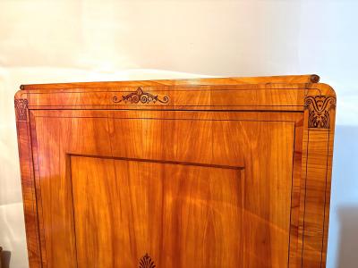 19th Century Biedermeier Prague Cabinet Marquetry Works Cherry CZ ca 1825