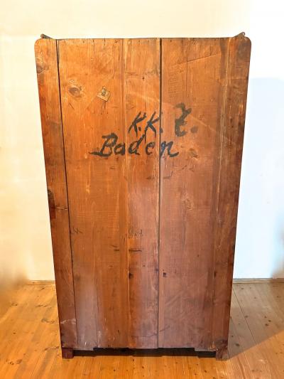 19th Century Biedermeier Prague Cabinet Marquetry Works Cherry CZ ca 1825
