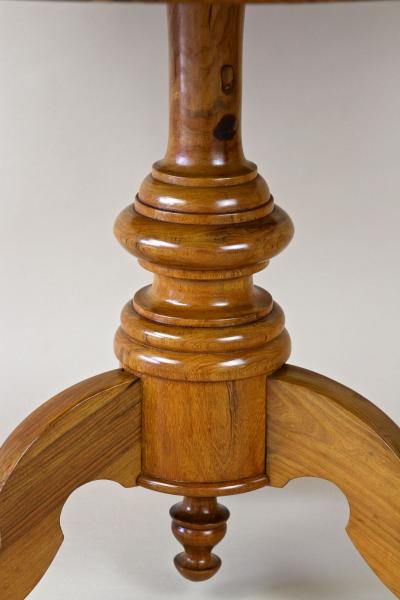 19th Century Biedermeier Round Coffee Table With Marquetry Works AT ca 1860
