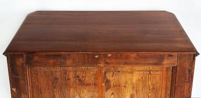 19th Century Biedermeier Style Mahogany Chest of Drawers Matched Flame Grain