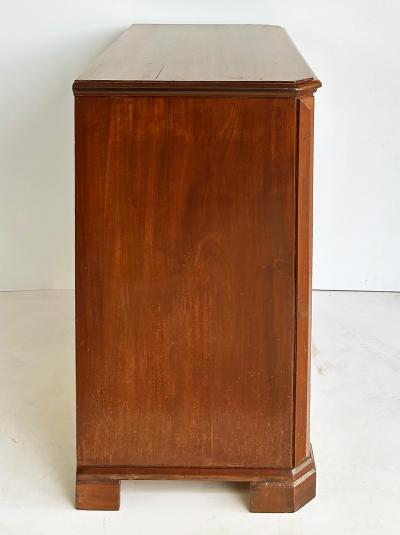 19th Century Biedermeier Style Mahogany Chest of Drawers Matched Flame Grain