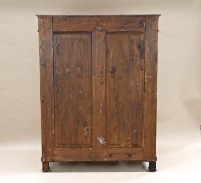 19th Century Biedermeier Walnut Cabinet Vitrine Bookcase Austria ca 1830
