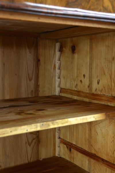 19th Century Biedermeier Walnut Cabinet Vitrine Bookcase Austria ca 1835