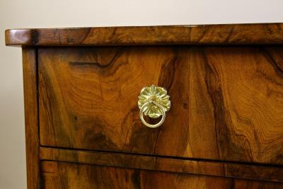 19th Century Biedermeier Walnut Commode Trumeau Dresser Austria circa 1840