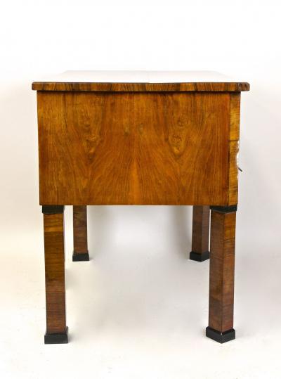 19th Century Biedermeier Writing Desk Side Table Nutwood Austria circa 1830