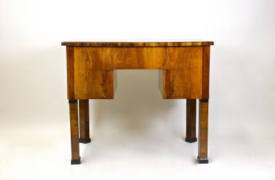 19th Century Biedermeier Writing Desk Side Table Nutwood Austria circa 1830