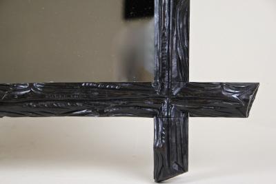 19th Century Black Forest Rustic Wall Mirror Basswood Austria circa 1880