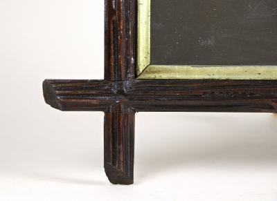 19th Century Black Forest Wall Mirror With Gilt Bars Austria ca 1880