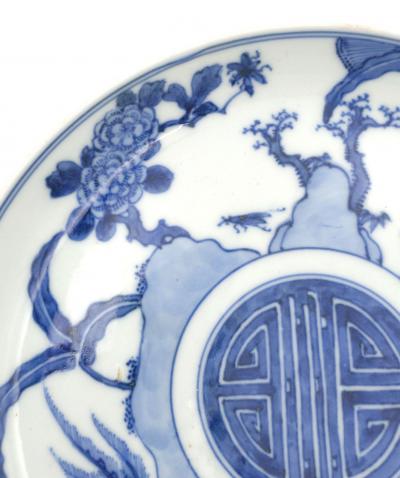 19th Century Blue and White Plate China