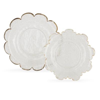 19th Century Bohemian frosted glass dessert service