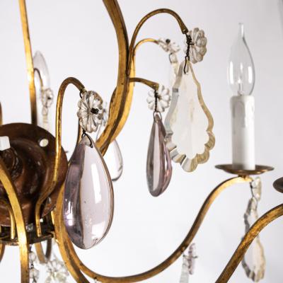 19th Century Brass Chandelier