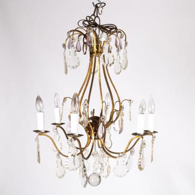 19th Century Brass Chandelier