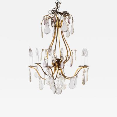 19th Century Brass Chandelier