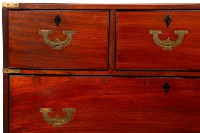 19th Century British Campaign Chest of Drawers