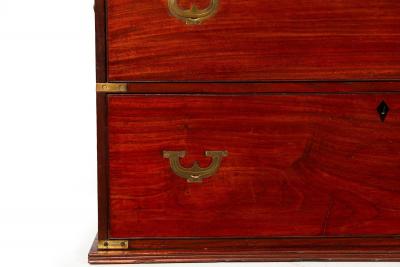 19th Century British Campaign Chest of Drawers