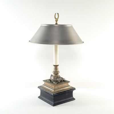 19th Century Bronze Candlestick Lamp India circa 1840