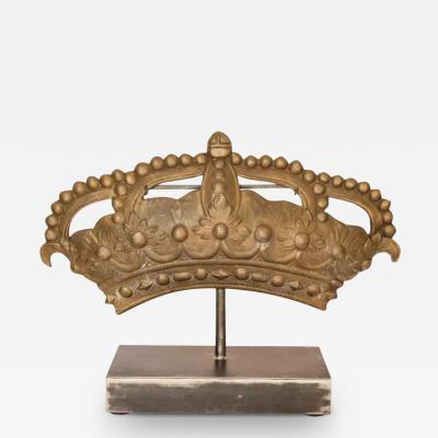 19th Century Bronze Crown Mold
