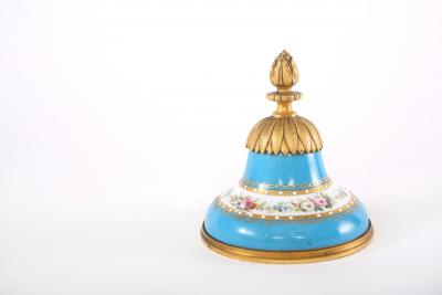 19th Century Bronze Mounted Porcelain Covered Urns