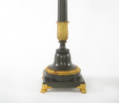 19th Century Bronze Torchiers Candelabras a Pair