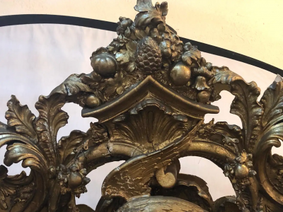 19th Century Carved Gilt Gold Pier Console Floor or over the Mantle Mirror