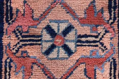 19th Century Central Asian Khotan Samarkand Handwoven Wool Carpet