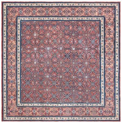 19th Century Central Asian Khotan Samarkand Handwoven Wool Carpet