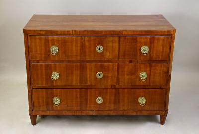 19th Century Cherrywood Biedermeier Chest Of Drawers Buffet Austria ca 1830