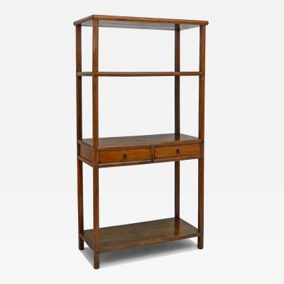 19th Century Chines Wood Etagere