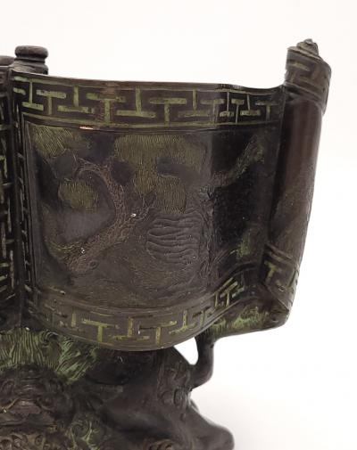 19th Century Chinese Bronze Censer circa 1880