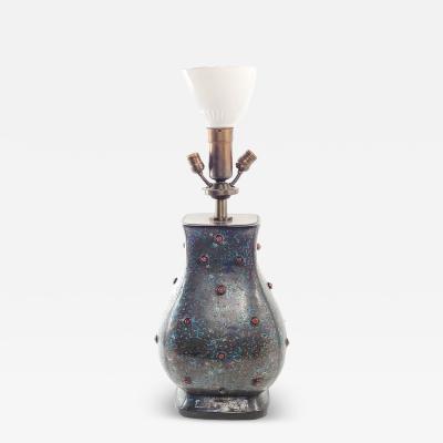 19th Century Chinese Cloisonn Bronze Hu Wine Container circa 1870