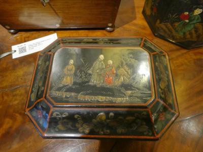 19th Century Chinese Lacquered Tea Caddy
