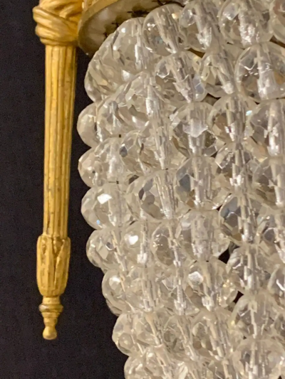 19th Century Dore Bronze Chandelier Louis XVI Wedgewood Plaques