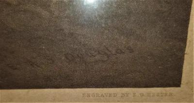 19th Century EAS Douglas Hunt Scene Aquatint Engraving