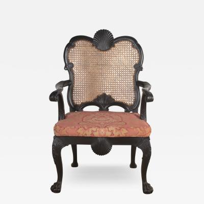 19th Century Ebonised Armchair