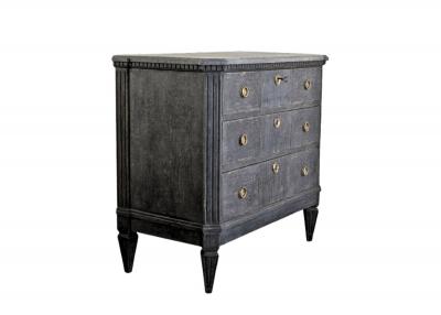 19th Century Ebonized Gustavian Commode