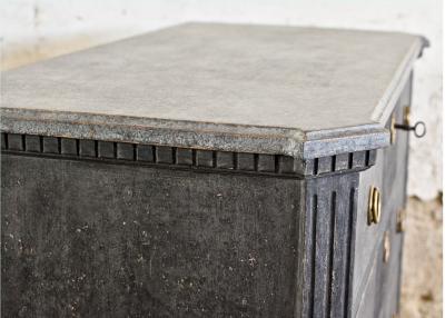 19th Century Ebonized Gustavian Commode