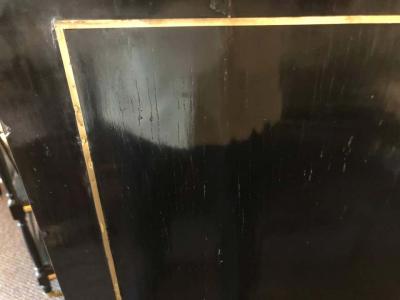 19th Century Edwardian Bouille Inlaid and Bronze Mounted Abattant Chest Desk