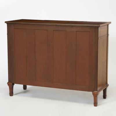 19th Century Edwardian Calamander Tulipwood Inlaid Painted Satinwood Sideboard