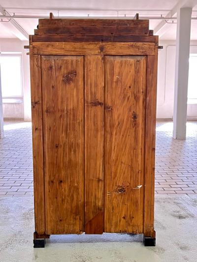 19th Century Empire Cabinet Vitrine With Mystical Figures DE ca 1850