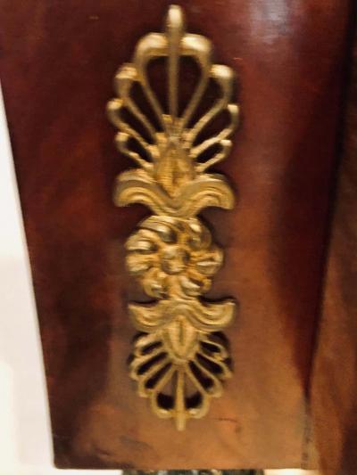 19th Century Empire Serpent Paint Gilt Decorated Mirrored Back Pier or Cons