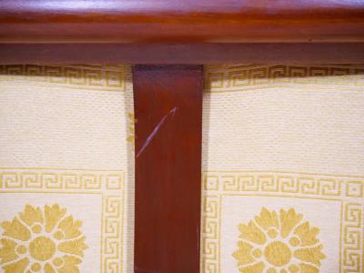 19th Century Empire Style Gilt Bronze Mounted Settee Sofa