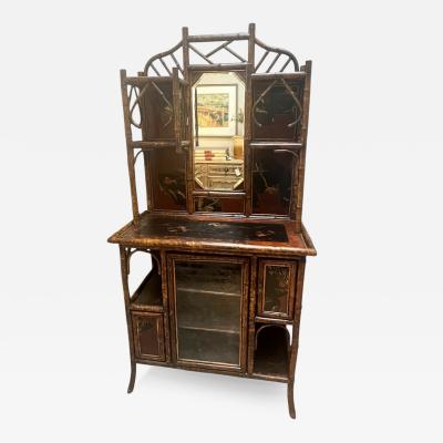 19th Century English Bamboo Etagere