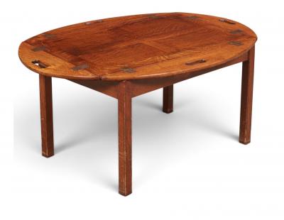 19th Century English Butlers Tray Coffee Table