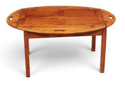 19th Century English Butlers Tray Coffee Table
