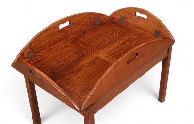 19th Century English Butlers Tray Coffee Table