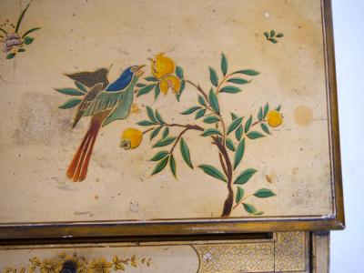 19th Century English George III Chinoiserie Bureau