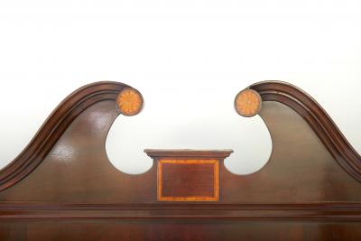 19th Century English George III Mahogany Breakfront Bookcase